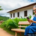 원격의료 서비스의 성장 가능성 분석 - A vibrant telemedicine consultation scene in a rural Latin American village: a middle-aged Hispanic ...