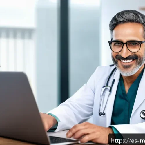 원격의료 서비스의 고객 관리 방안 - A modern telemedicine consultation scene showing a diverse Hispanic doctor engaging empathetically w...