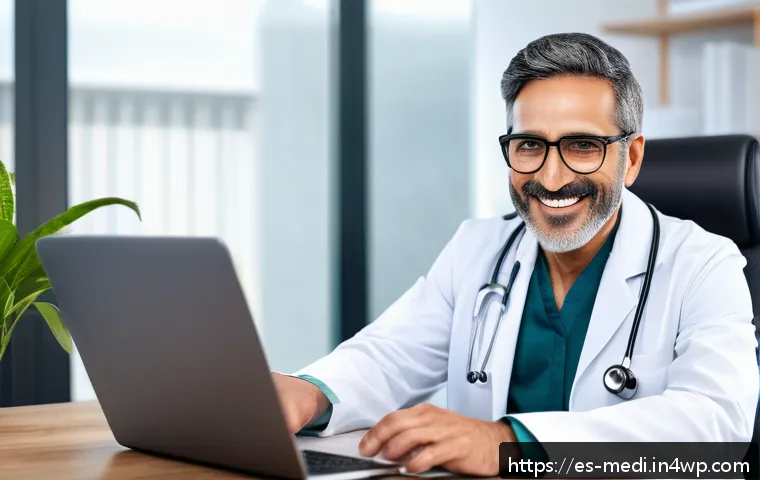 원격의료 서비스의 고객 관리 방안 - A modern telemedicine consultation scene showing a diverse Hispanic doctor engaging empathetically w...